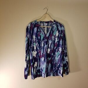 Relativity long‎ sleeve colorful top